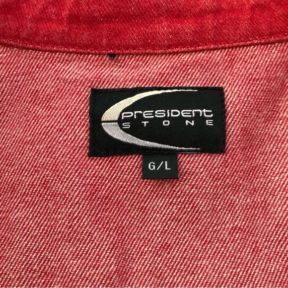 President Stone Aztec Denim Jacket - Picture 6 of 6